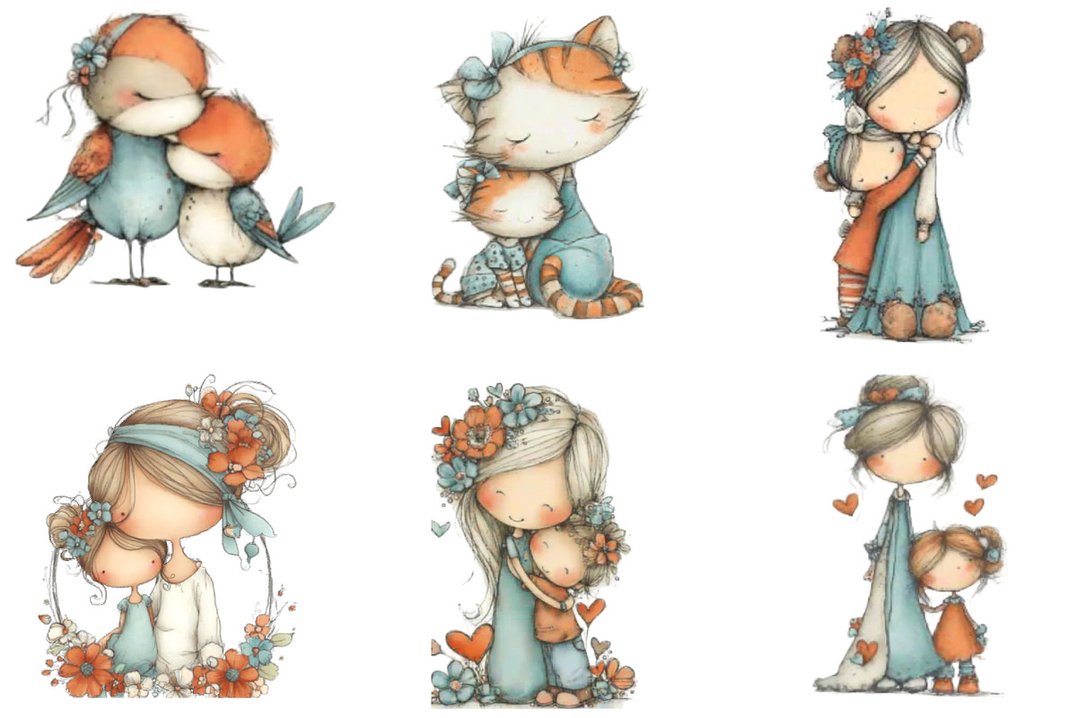 Whimsical Cute Mother's Day Clipart, an Illustration by Designking (Photo 5 of 5)