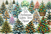 Christmas Lights Tree Clipart, an Illustration by DreamPrint404 (Thumbnail 1 of 4)