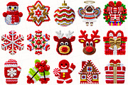 Yarn Crochet Christmas Clipart, an Illustration by OK Design (Thumbnail 3 of 6)