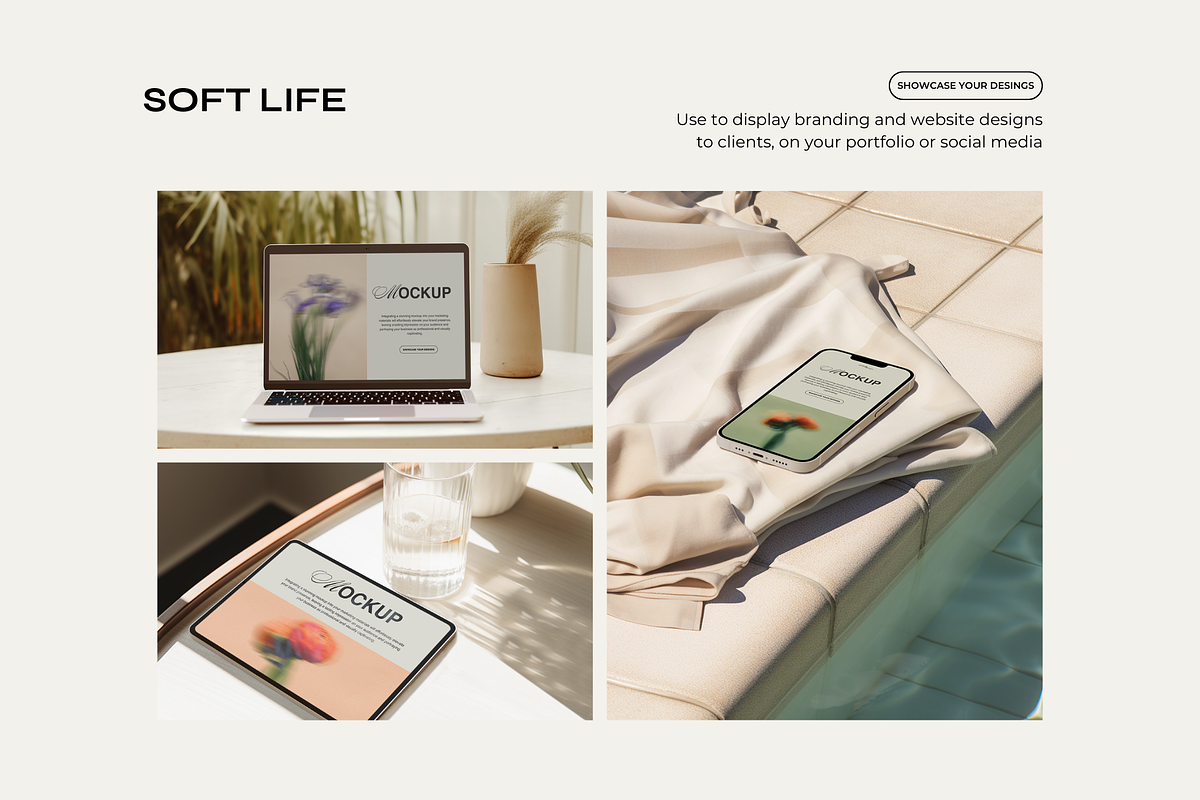 Soft Life | Device Mockup Bundle, a Device Mockup by Artfullyours (Photo 6 of 8)