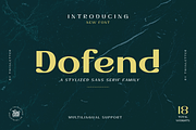 Dofend, a Sans Serif Font by twinstd (Thumbnail 1 of 13)
