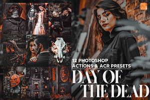 12 Day Of The Dead Photoshop Actions