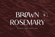 Brown Rosemary Elegant Serif Font, a Serif Font by UICreative (Thumbnail 1 of 13)