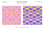 Birds Planet Geometric Patterns, a Pattern Graphic by Designnina Shop (Thumbnail 7 of 12)
