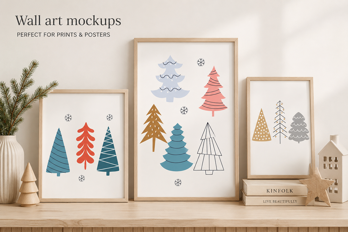 Christmas Trees Illustrations, a Seasonal Illustration by Anna Studio (Photo 7 of 12)