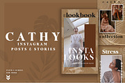 Cathy Instagram Posts And Stories, a Social Media Template by PixelHive Pro (Thumbnail 1 of 14)