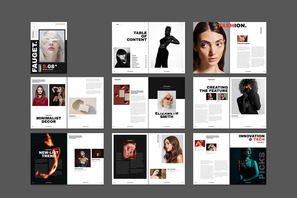 AURA Magazine Brochure Template, a Brochure Template by NorthPeak (Photo 13 of 14)