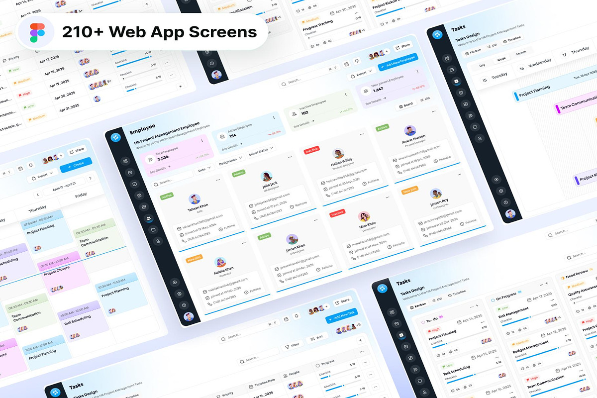 HRProject Management Website Web App, an UI Kit Template by Lumina_ui_ux202 (Photo 4 of 7)