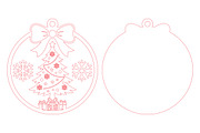 Christmas Tree SVG Laser Cut, an Object Graphic by DreamCafeArt (Thumbnail 4 of 4)