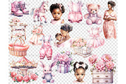 Baby Girl Sublimation Set, a Person Illustration by GlamArtZhanna (Thumbnail 4 of 5)