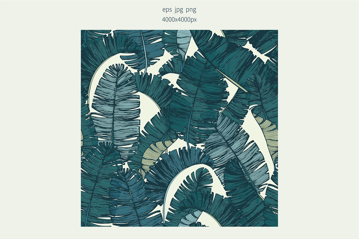 Tropical seamless pattern, a Pattern Graphic by Elona Laff (Photo 2 of 3)