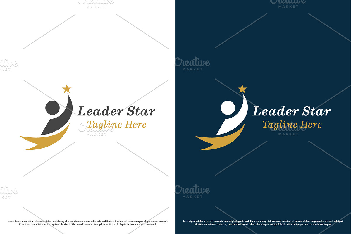 Leader Rise Star Logo Icon Template, a Branding & Logo Template by Morvana Crew (Photo 1 of 2)