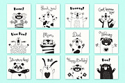 Funny Animals - Card Kit, an Animal Illustration by Baksiabat (Thumbnail 6 of 9)