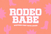 Rodeo Babe | Western Spur Font, a Slab Serif Font by KA Designs (Thumbnail 1 of 10)