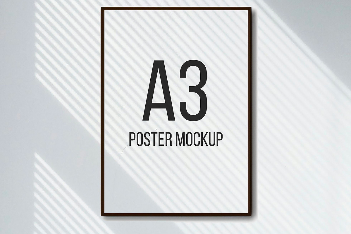 A3 Poster Elegant Mockup, an Advertising Mockup by SpaceShop (Photo 1 of 2)