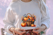 Cozy Fall Autumn Watercolor Clipart, an Illustration by designcity5 (Thumbnail 4 of 5)