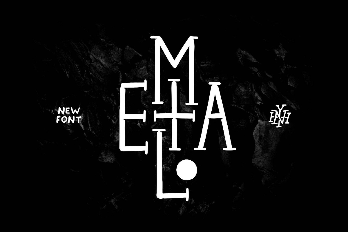 Metal, a Blackletter Font by doffdog (Photo 1 of 7)