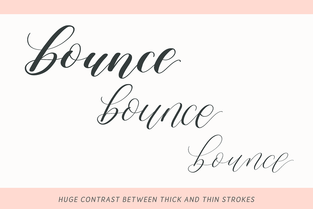 Bounce Lettering Procreate Brush, a Brush Add-On by The Ampersand Shop (Photo 2 of 4)