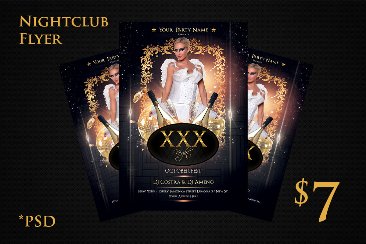 Nightclub Flyer, a Flyer Template by The G! Design
