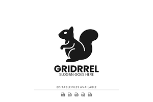 Modern Silhouette Squirrel Logo Desi, a Branding & Logo Template by Artnivora.Std