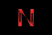 Folded Red Letter N Logo, a Branding & Logo Template by Salman Shop (Thumbnail 1 of 3)
