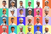 Chef Characters, a Characters & Person 3D Model by Digital Blood (Thumbnail 6 of 11)