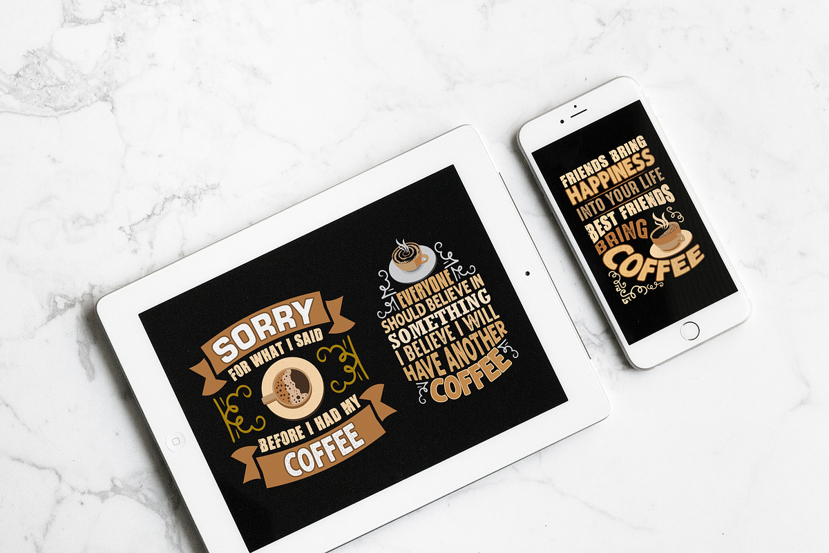 Coffee Quotes SVG Craft Vol 8, a Decorative Illustration by Tosca Digital (Photo 4 of 6)