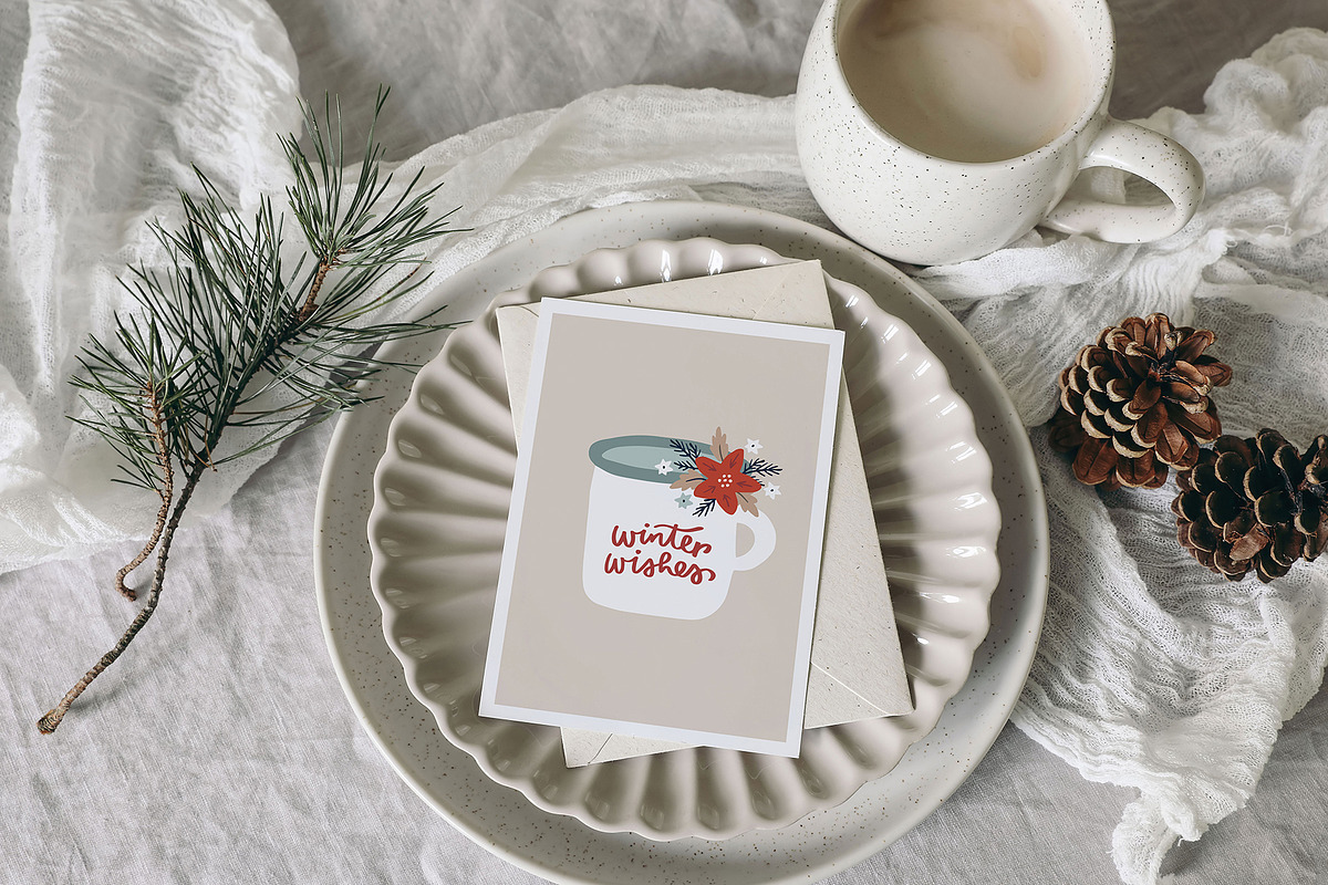 Cute Scandinavian Christmas set, a Seasonal Illustration by Tabita's shop (Photo 3 of 10)