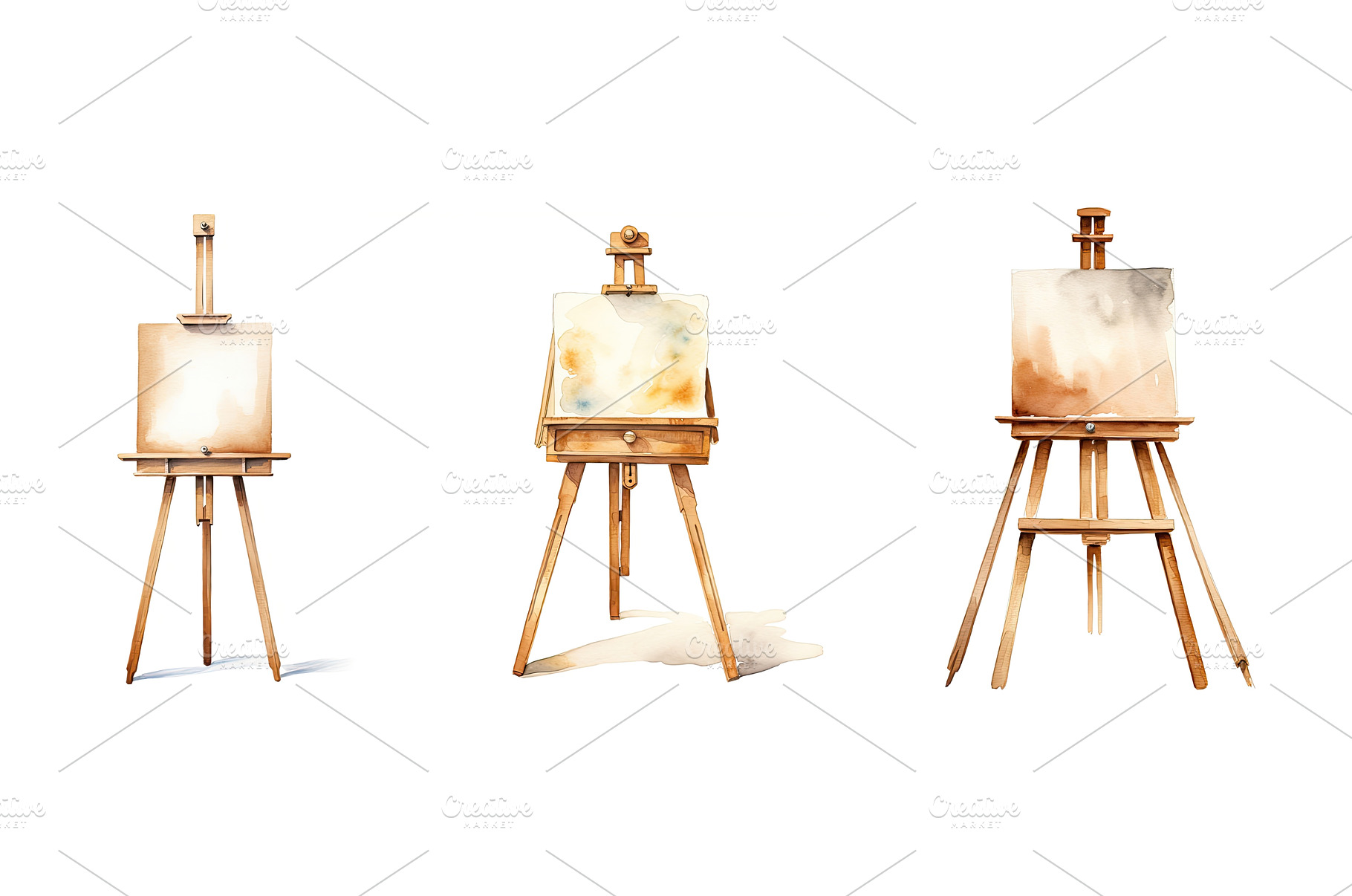 canvas artist easel stand ai, an Arts & Entertainment Photo by pikepicture