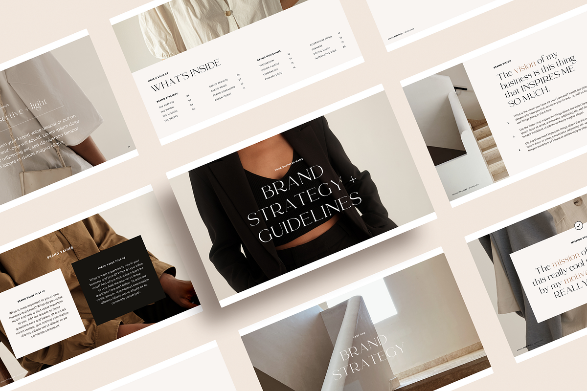 Brand Guidelines + Strategy | Canva, a Branding & Logo Template by Tiny Pine Creative (Photo 1 of 10)