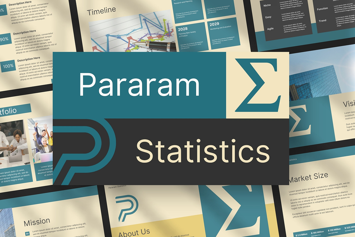 Pararam Statistics - Pitch Deck, a Presentation Template by FIBRINOSÄ (Photo 1 of 4)
