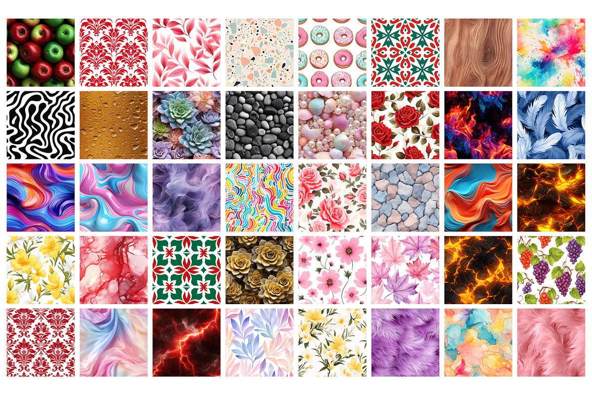 Seamless Pattern Mega Bundle, a Pattern Graphic by Forhadx5 (Photo 11 of 18)