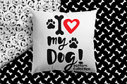 Love my dog Collection, a Pattern Graphic by MarynArts (Thumbnail 1 of 8)