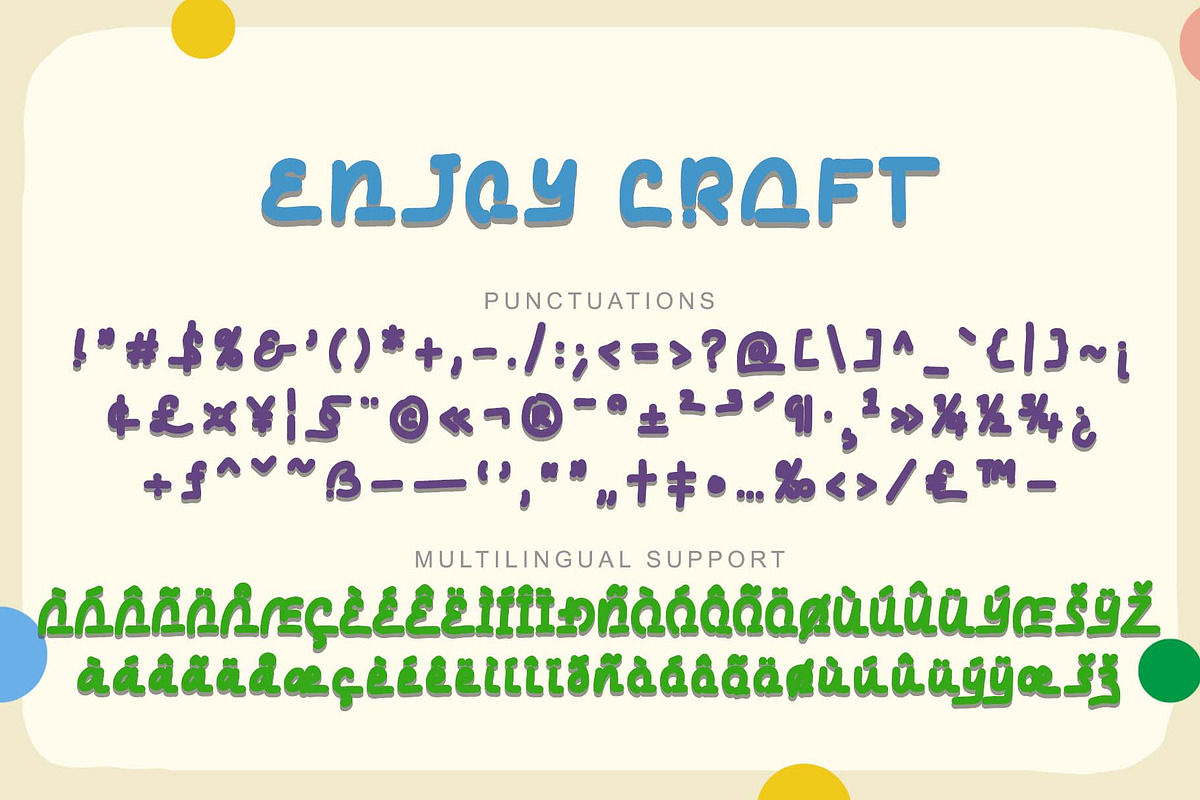 Enjoy Craft, a Script Font by Yoga Letter (Photo 7 of 7)