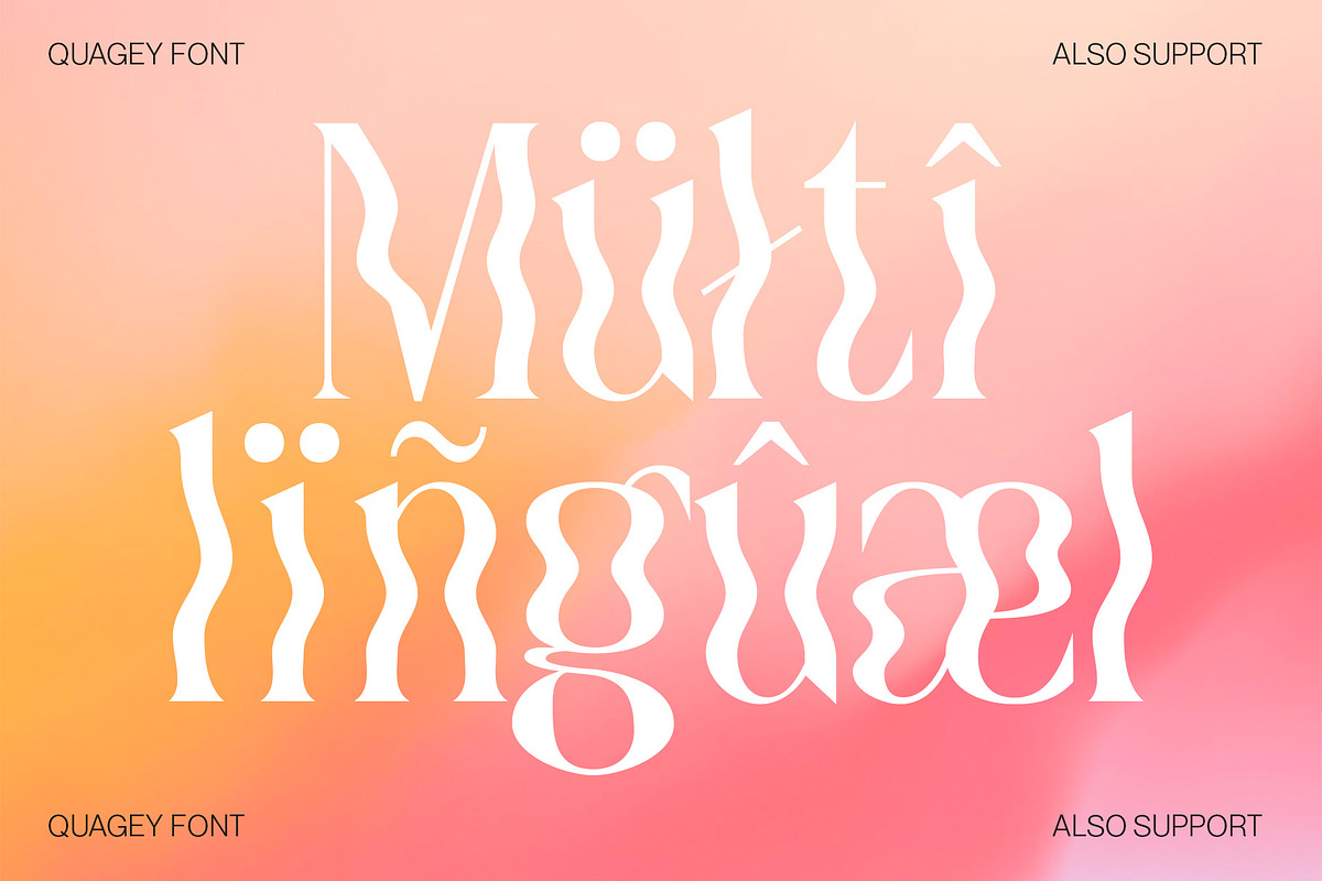 Quagey - Psychedelic Typeface, a Serif Font by Craft Supply Co. (Photo 7 of 8)