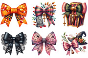Halloween Coquette Bow Clipart, an Illustration by DreamArtGraphic (Thumbnail 4 of 5)