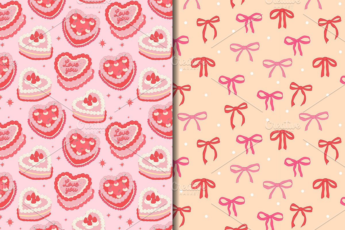 Sweet Romantic Valentine Pattern, a Pattern Graphic by CreativeChristiana (Photo 9 of 9)