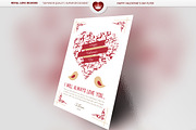 Happy Valentine's Day Flyer Template, a Flyer Template by Royallove (Thumbnail 1 of 4)