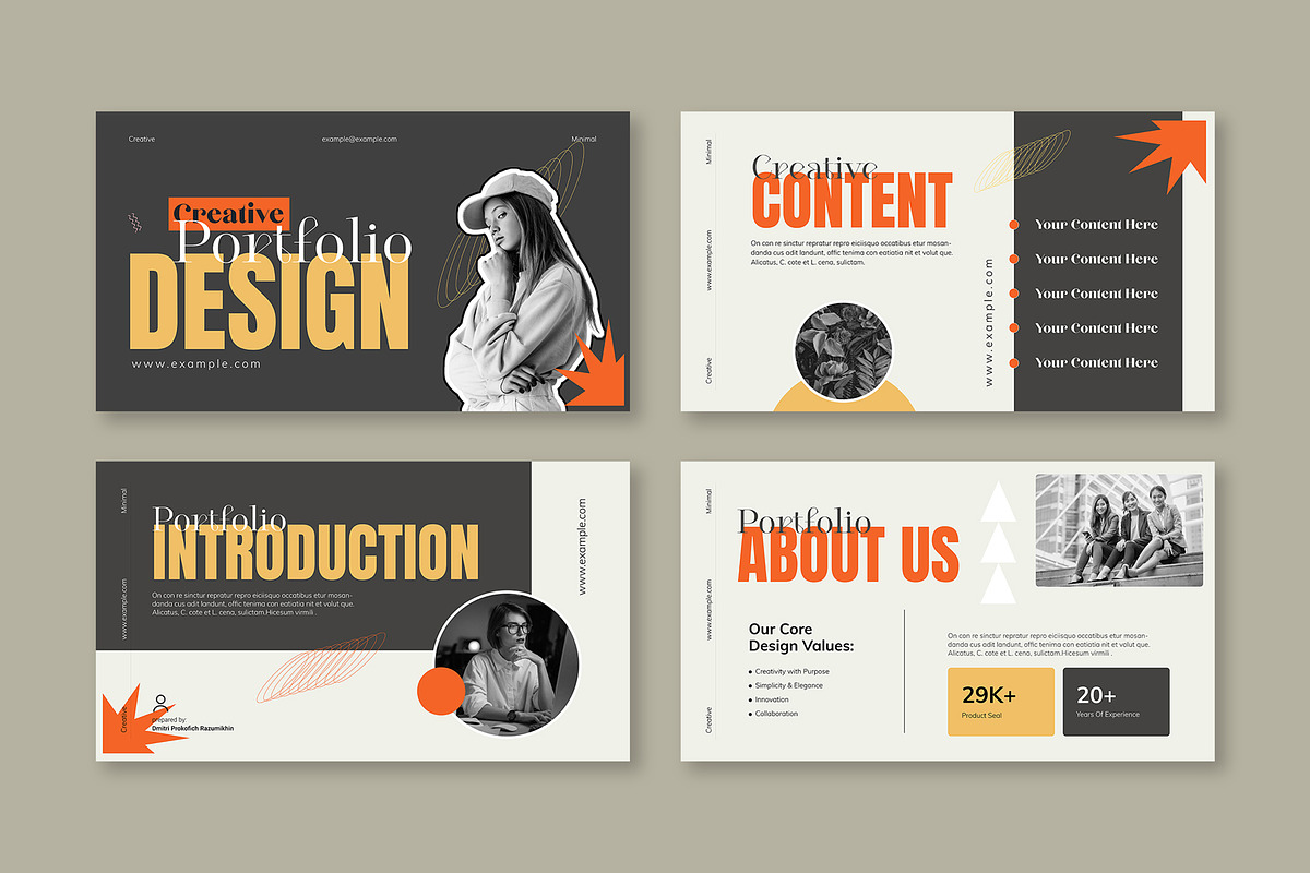 Creative Portfolio Presentation, a Presentation Template by Mighty-Slide (Photo 2 of 5)