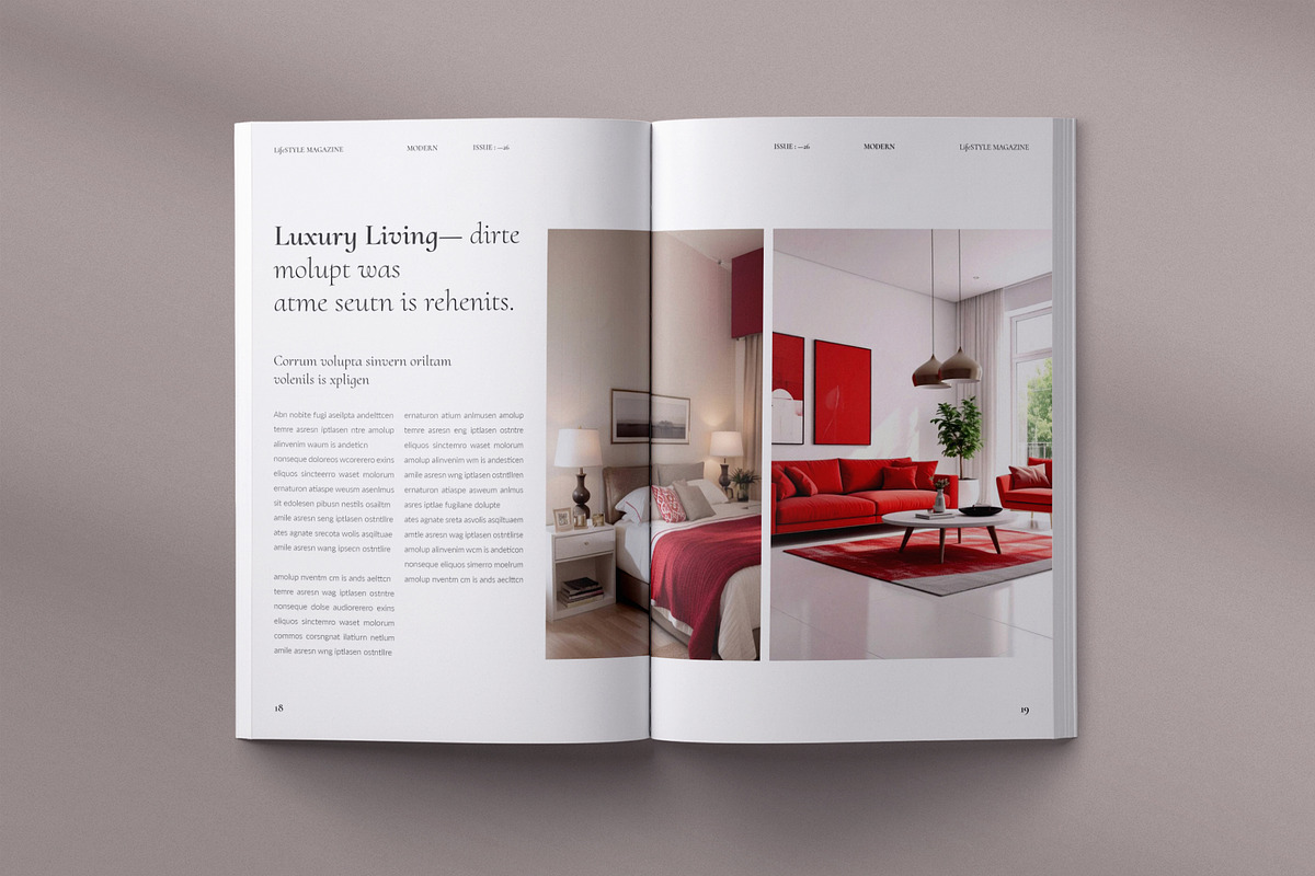Lifestyle Magazine Template, a Magazine Template by ElvinPrint (Photo 10 of 19)