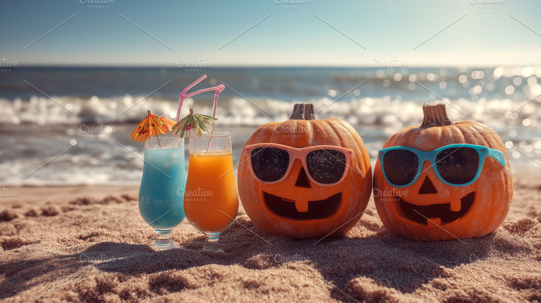 Tropical Halloween: summerween, a Holiday Photo by Ocean Digital Art