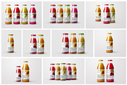 Juice Bottle Mockup Set, a Cups & Container Mockup by Deeplab (Thumbnail 2 of 14)