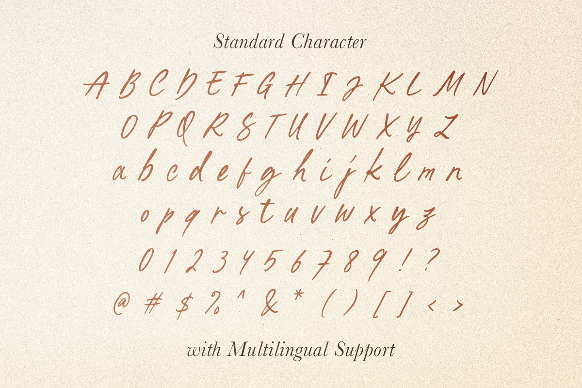 Written by Artist - Ligature Script, a Script Font by Sarid Ezra (Photo 10 of 11)