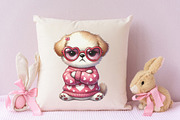Grumpy Valentine animal clipart bund, an Illustration by RobertsArt (Thumbnail 5 of 7)