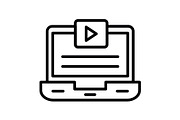 Video Line Icon, an Icon by Pexelpy (Thumbnail 1 of 2)