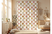 Smiley Autumn Blossoms Pattern, a Pattern Graphic by OwlAndFern (Thumbnail 2 of 14)
