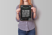 Christmas Greeting Card Chalkboard, a Card Template by SPACECAKE (Thumbnail 2 of 5)