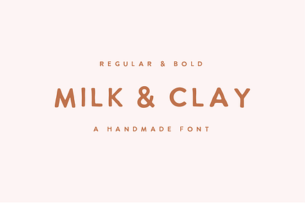 MILK & CLAY | handwritten sans serif, a Sans Serif Font by Loryn Ipsum
