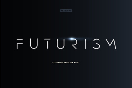 Futurism Headline Font, a Sans Serif Font by artyway