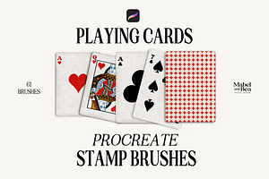 Playing Card Stamp Brush Set